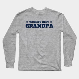 World's Best Grandpa Funny Saying Fathers Day Gift Long Sleeve T-Shirt